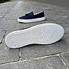 Сині лофери на білій підошві 41 розмір, фото 9