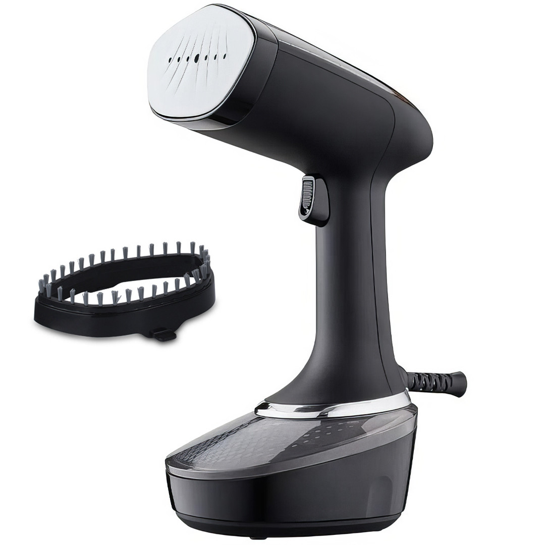 Ручний відпарювач для одягу DSP KD-1165 1500 Вт 400 мл Чорний Відпарювач для всіх видів тканини, фото 1