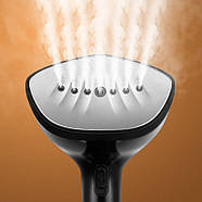 Ручний відпарювач для одягу DSP KD-1165 1500 Вт 400 мл Чорний Відпарювач для всіх видів тканини, фото 3