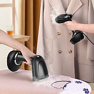 Ручний відпарювач для одягу DSP KD-1165 1500 Вт 400 мл Чорний Відпарювач для всіх видів тканини, фото 2