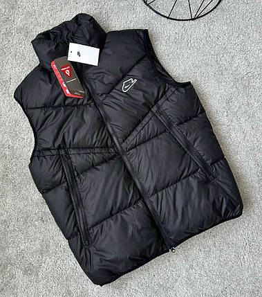 Чорна чоловіча жилетка Nike Storm Fit Black тепла без рукавів Найк непромокаюча плащівка осінь весна, фото 1