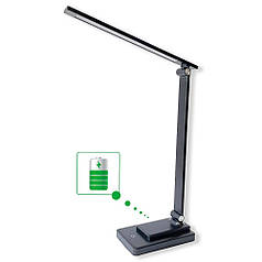 Настільна LED-лампа акумуляторна Євросвіта Ridy-10-2-PWR 10 Вт 3000 К/4000 К/6000К чорна 000058310