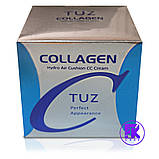 Тональний крем-кушон для обличчя із спонжем TUZ Collagen Hydro Air Cushion CC Cream (Тон 2) 15 г, фото 4