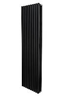 Вертикальний дизайнерський радіатор опалення ARTTIDESIGN Ancona II 10/1800/460/50 чорний матовий