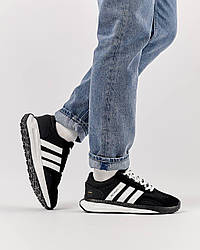 Чоловічі замшеві кросівки Adidas Originals Retropy E5 Black White, кеди Адідас замша/сітка. Чоловіче взуття