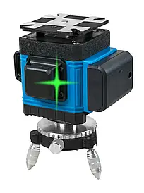 3D лінійний лазерний рівень (нівелір) KRAISSMANN 12 3D-LLA 25 RG Pro (зелений промінь, дистанційне керування)