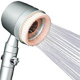 Насадка для душу з фільтром та щіткою для масажу Сіра, фото 2