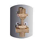 Душова система універсальна Qtap Slavonice прихованого монтажу на два споживачі QTSLA113CRM45898 Chrome, фото 5