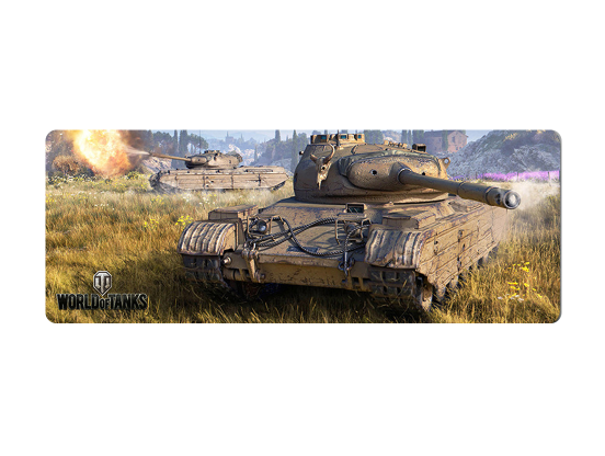 Килимок для мишки 30х70см*2мм "World of Tanks-42" з боковою прошивкою, Voltronic, Арт.56554