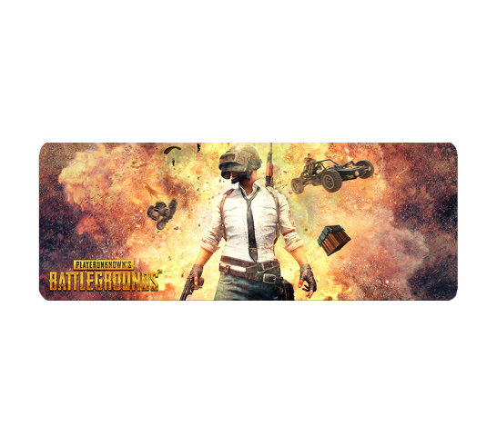 Килимок для мишки 30х70см*2мм "BATTLEGROUNDS" з боковою прошивкою, Voltronic, Арт.56555