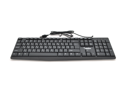 Клавіатура USB,KB-ALFA,кабель 135см,104к,Q20, (460х158х33мм), MERLION, Арт.56563