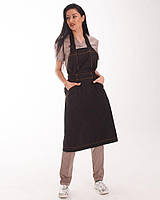 Профессиональный водоотталкивающий фартук Сицилия черный