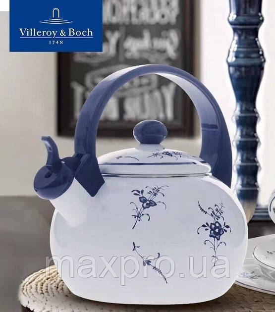 Емальований чайник зі свистком Villeroy and Boch Alt Luxemburg