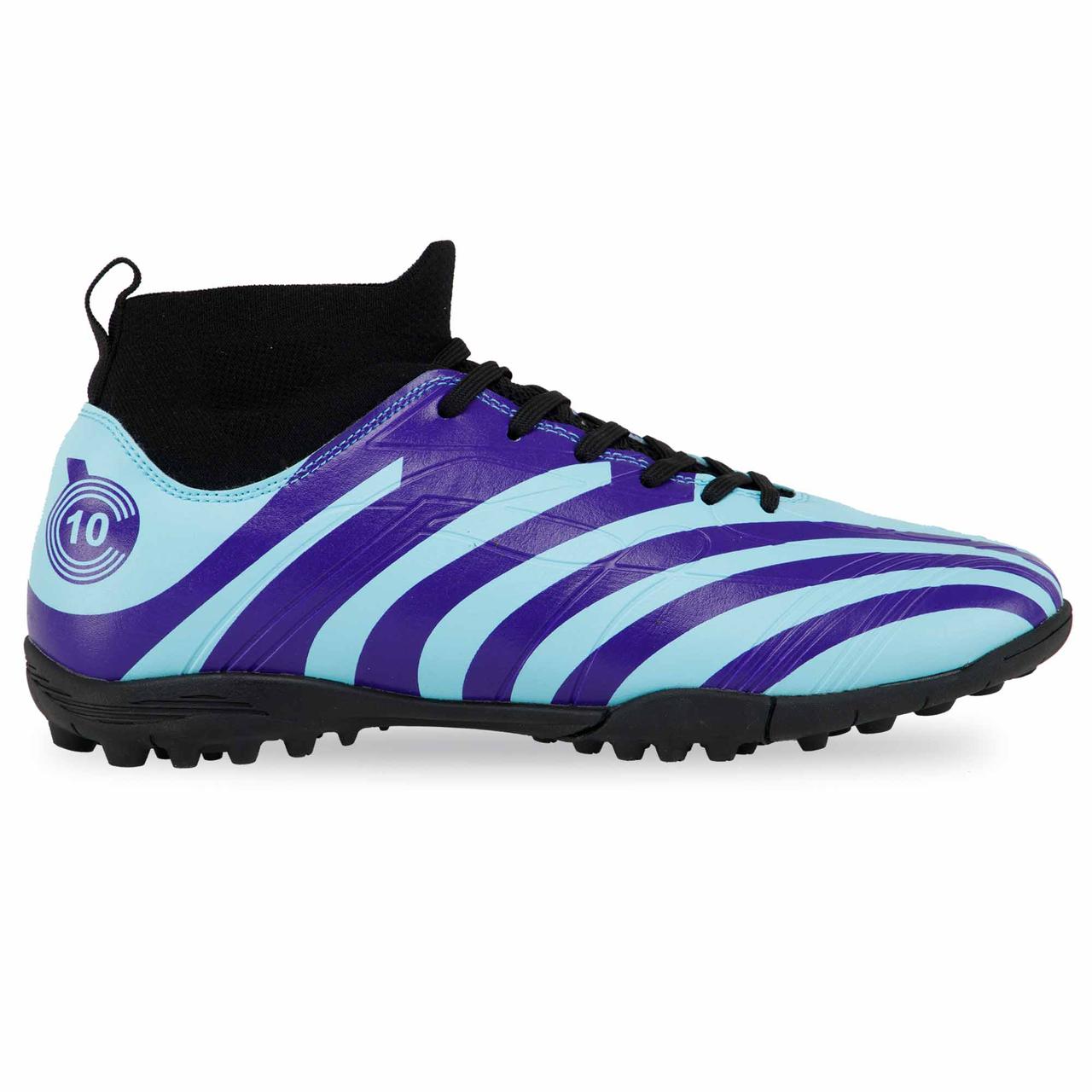 Сороконіжки футбольні з носком SP-Sport Active 8012-1 розмір 40 Light Blue-Purple