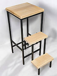 Стілець драбина Лофт з натурального дерева Ясень Наша Ковка