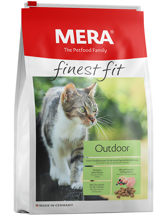 Сухий корм для котів MERA finest fit Outdoor, з м'ясом птиці та лісовими ягодами, 10 кг (*), фото 1