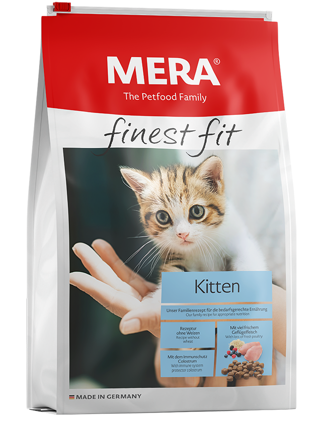 Сухий корм для кошенят MERA finest fit Kitten, зі свіжим м'ясом птиці та лісовими ягодами, 400 г (*), фото 1