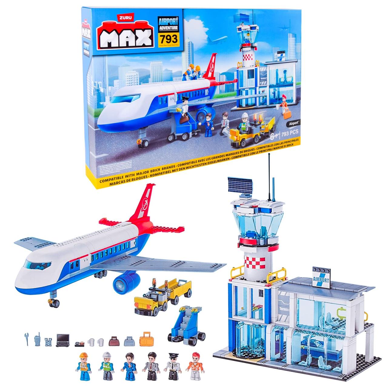 Конструктор Zuru MAX CITY Аеропорт 83167, 785 деталей, фото 1