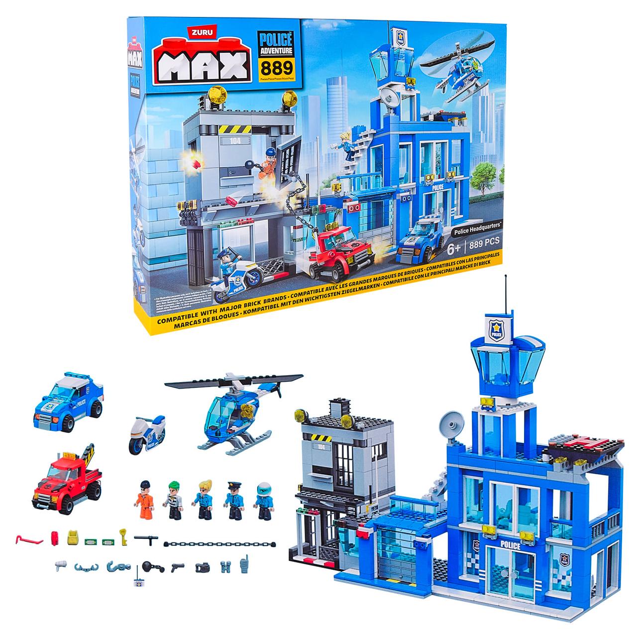 Конструктор Zuru MAX CITY Поліція 83162, 870 деталей, фото 1