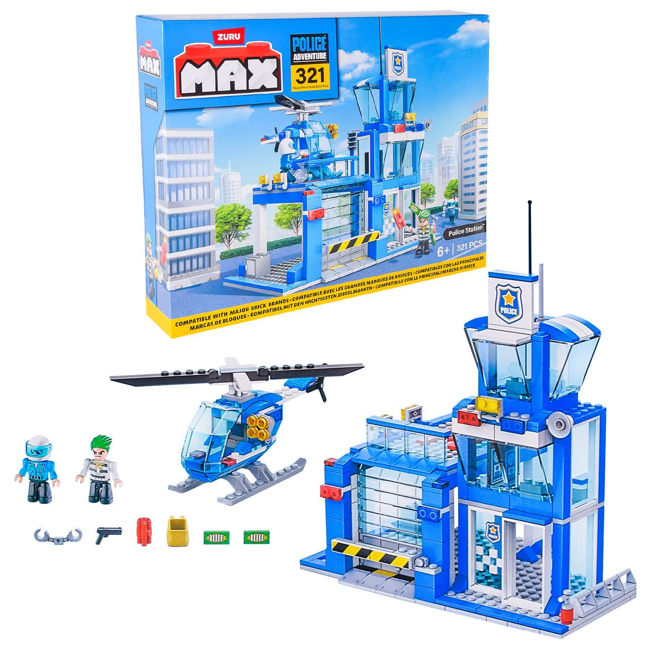 Конструктор Zuru MAX CITY Поліція 83163, 318 деталей, фото 1