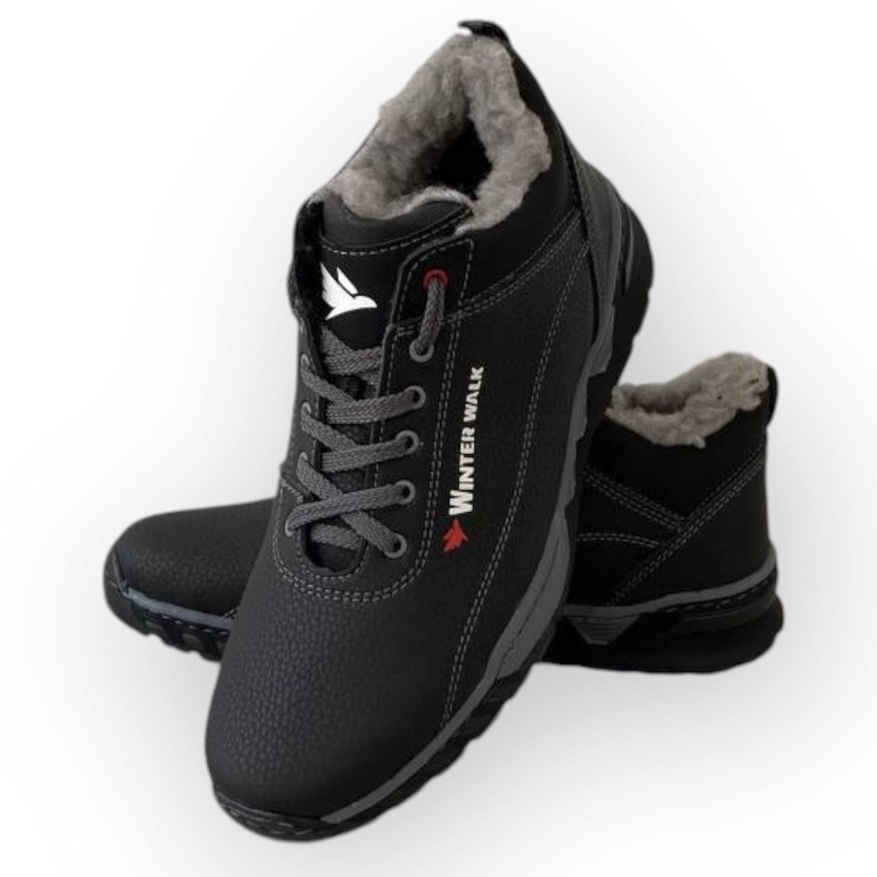 Черевики зимові чоловічі чорні, фото 1