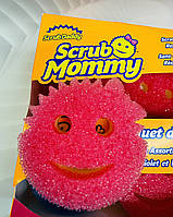 Губка двостороння для посуду і прибирання Scrub Daddy Scrub Mommy Рожева