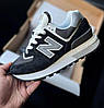 Жіночі кросівки New Balance 574 Legacy Black Gray Нью Беланс 574 чорні натуральна замша текстиль демісезон, фото 10