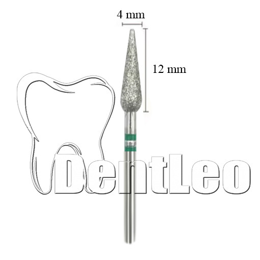 БОР АЛМАЗНИЙ ЗЕЛЕНИЙ 4 ММ Х 12 ММ – A019
