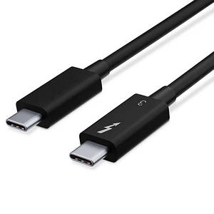 Кабель USB Type-C (CM-СM) TRY 40Gbps Thunderbolt 3 240W 1 м чорний