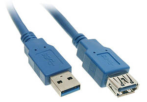 Подовжувач USB 3.0 (AM-AF) 1.8м TRY синій