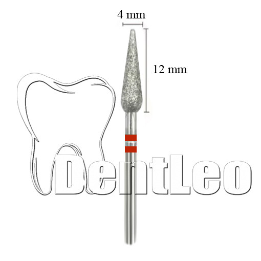 БОР АЛМАЗНИЙ ЧЕРВОНИЙ 4 ММ Х 12 ММ — К025