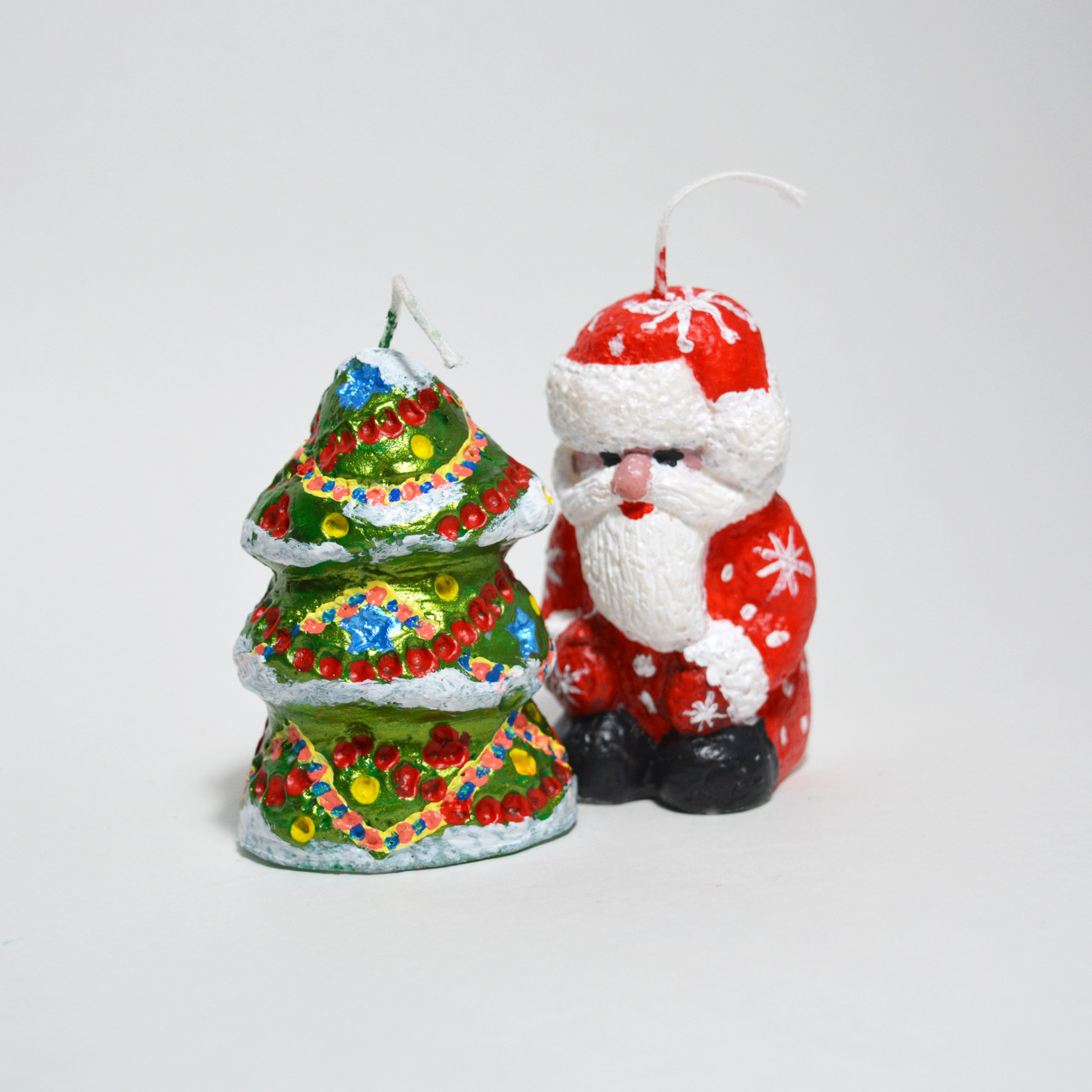 Набір для розпису свічок Дід Мороз та Ялинка, фото 1