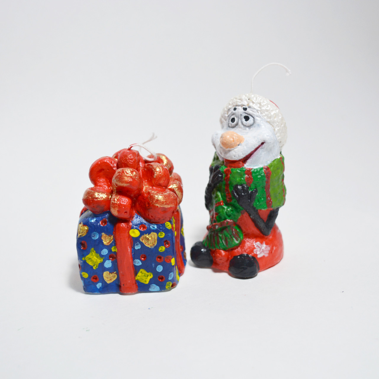 Набір для розпису свічок Сніговик та Подарунок, фото 1