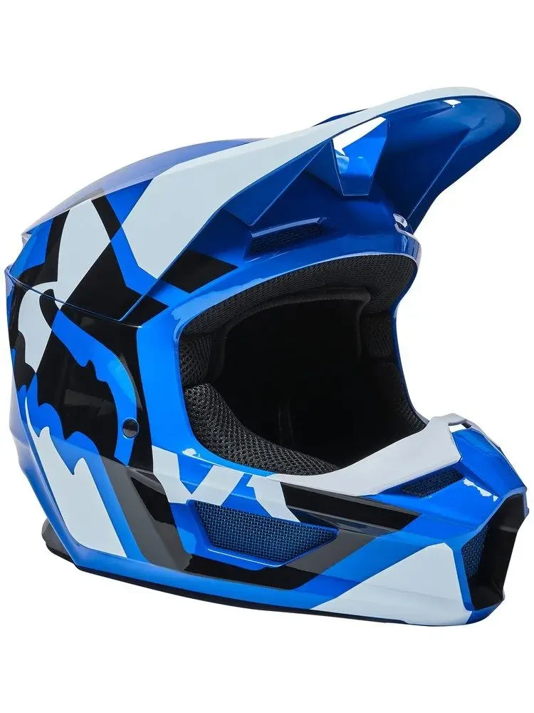 Мотошлем Fox V1 Lux Blue p.L