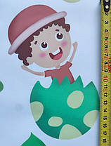 Вінілові наклейки на стіну BRUP Динозавр і діти (лист 60 х 90 см) Б249-13, фото 4