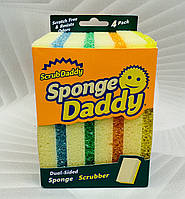 Набір 4-х мочалок для прибирання Scrub Daddy Sponge Daddy