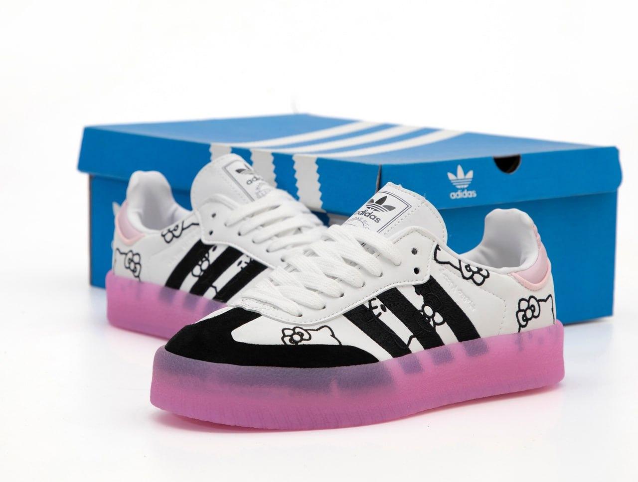 Кросівки жіночі Adidas Samba Адідас Самба Hello Kitty