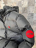 Чоловіча зимова куртка Hugo Boss CK8505 чорна S (M по бірці ), XXL (3XL по бірці), фото 6