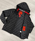 Чоловіча зимова куртка Hugo Boss CK8504 чорна XXL, XXXL, фото 5