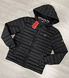 Чоловіча зимова куртка Hugo Boss CK8504 чорна XXL, XXXL, фото 3