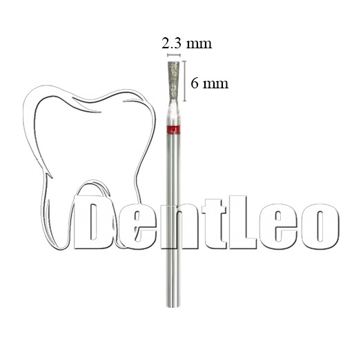 БОР АЛМАЗНИЙ ЧЕРВОНИЙ 2.3 ММ Х 6 ММ — К030