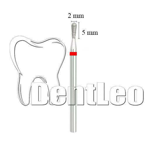БОР АЛМАЗНИЙ ЧЕРВОНИЙ 2 ММ Х 5 ММ — К029