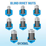 Заклепувальна гайка з кільцевим плоским буртиком GOEBEL алюміній M8/5.0-8.0 мм, фото 2