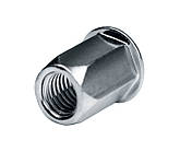 Заклепна гайка шестигранна з плоским буртиком GOEBEL M4/0.5-3.0 мм