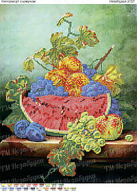 Схема для вишивки бісером - Натюрморт з кавуном