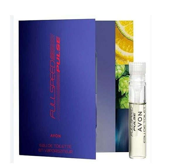 Листівка з пробним зразком туалетної води Avon Full Speed Pulse, 0,6 мл