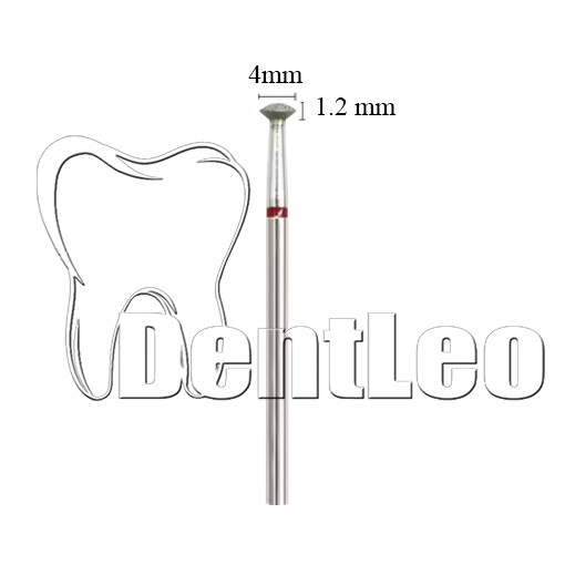 БОР АЛМАЗНИЙ ЧЕРВОНИЙ 4 ММ Х 1,2 ММ — К032