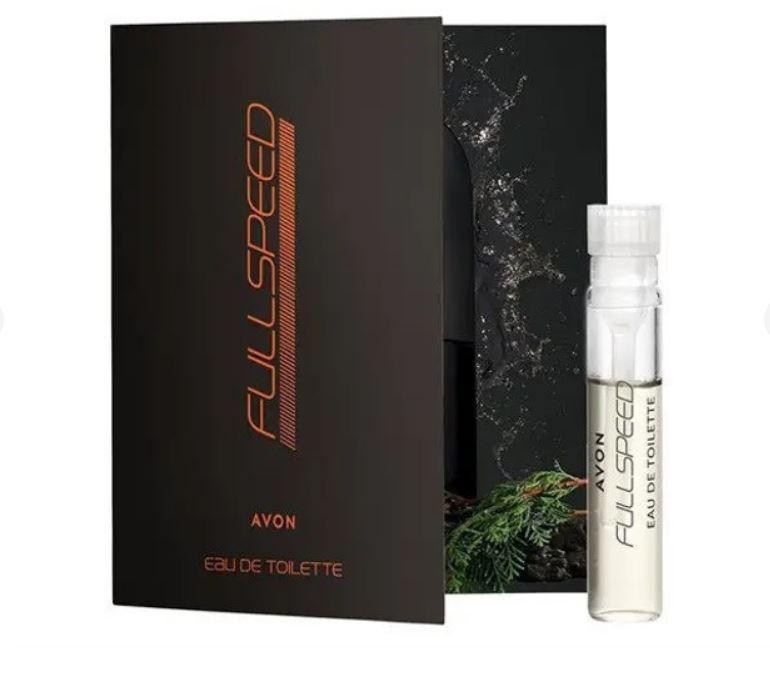 Листівка з пробним зразком туалетної води Avon Full Speed, 0,6 мл