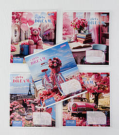 Зошит 36 аркушів У клітку Girls dream (767325) 1 вересня