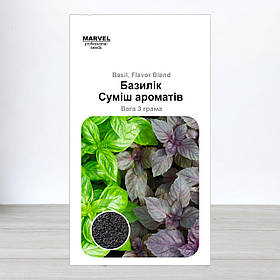 Насіння базиліка Суміш Ароматів, Україна, Marvel, 3г (Насіння базиліка)